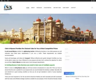 Cabinmysore.com(Cabs In Mysore) Screenshot