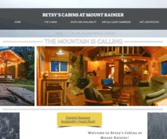 Cabinsatrainier.com(Cabin Rentals) Screenshot