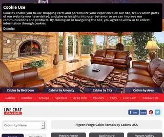 Cabinsusa.com(Pigeon Forge Cabins and Vacation Rentals) Screenshot