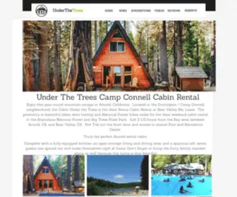 Cabinunderthetrees.com(Arnold Rental Cabin) Screenshot