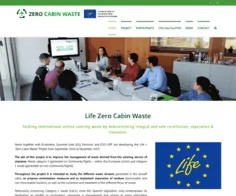 Cabinwaste.eu(Zero Cabin Waste) Screenshot