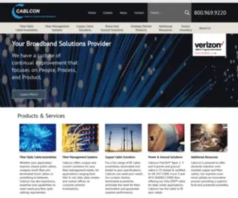 Cablcon.com(Copper Cabling Assemblies) Screenshot