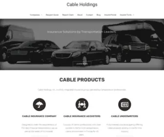 Cable-Holdings.com(Insurance Solutions by Transportation Leaders) Screenshot