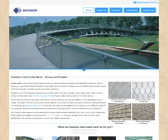 Cable-Mesh.com(Cable Mesh Solves Your Most Safety Problems) Screenshot