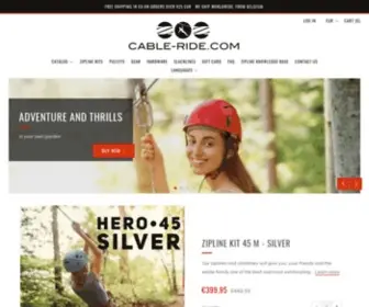 Cable-Ride.com(Garden zipline kits) Screenshot