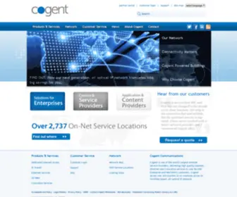 Cable.net(Cogent Communications) Screenshot