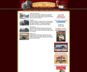 Cablecarmuseum.org(San Francisco Cable Car Museum) Screenshot