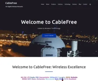 Cablefree.co.uk(4G & 5G 10 Gigabit Wireless Technology) Screenshot