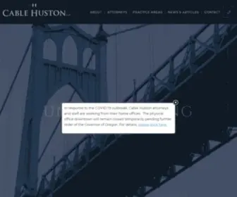 Cablehuston.com(Portland's Boutique Law Firm) Screenshot