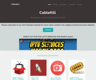 Cablekill.us(Homepage) Screenshot