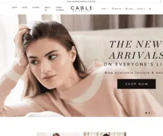 Cablemelbourne.com(Luxury Women's Knitwear & Fashion) Screenshot
