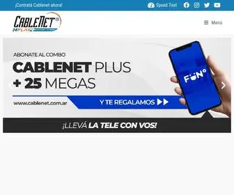 Cablenet.com.ar(Tenemos la velocidad que necesitas) Screenshot