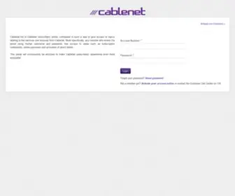 Cablenet.me(Η πύλη (portal)) Screenshot