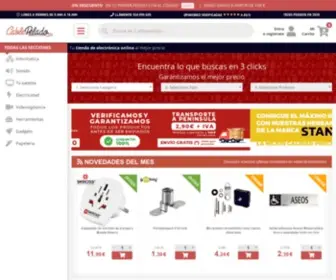 Cablepelado.es(Tienda electrónica online) Screenshot