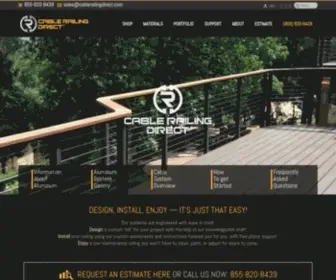 Cablerailingdirect.com(Cable Railing Deck and Infill Systems) Screenshot