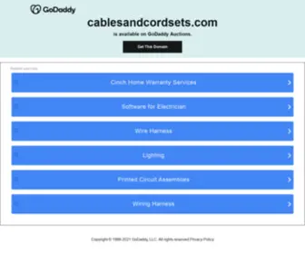 Cablesandcordsets.com(Cablesandcordsets) Screenshot