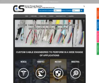 Cablescience.net(Buy Coiled Cords and Coiled Cables) Screenshot