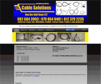 Cablesolutions.co.za(Cable Solutions) Screenshot