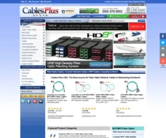 Cablesplususa.com(Fiber Optic Cables) Screenshot