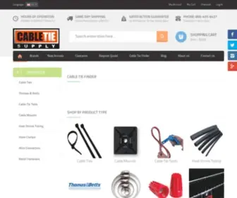 Cabletiesupply.com(Cable Tie Supply) Screenshot