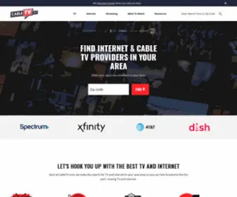 Cabletv.com(Cable TV Providers in Your Area & Internet Service Providers by Zip Code) Screenshot