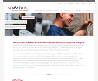 Cablex.ch(Cablex ist Ihr Partner für hochleistungsfähige ICT) Screenshot