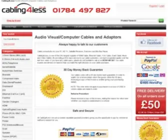 Cabling4Less.co.uk(High quality cable) Screenshot