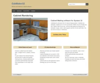 Cabmaker32.com(Kitchen and Bathroom Cabinet software) Screenshot