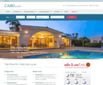 Cabo.com(Luxury Cabo Vacations) Screenshot