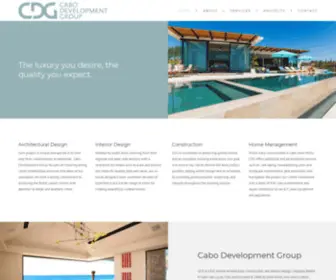 Cabodevgroup.com(Cabo Development Group) Screenshot