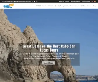 Cabodiscounttours.com(Cabo Discount Tours) Screenshot