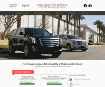 Caboexclusivecarservice.com(AIRPORT PICKUP) Screenshot