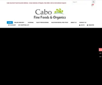 Cabofinefoods.com(Cabo Gourmet Food Delivery) Screenshot