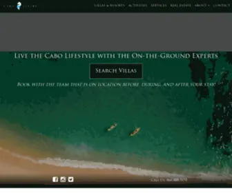 Caboluxury.com(Cabo San Lucas Vacation Rentals) Screenshot