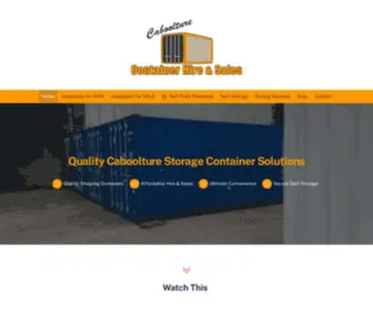 Caboolturecontainers.com.au(Brisbane Shipping Containers for Sale and Hire) Screenshot