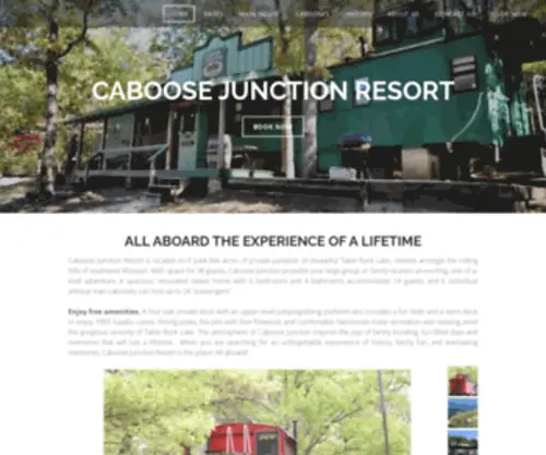 Caboosejunctionresort.com(Caboose Junction) Screenshot