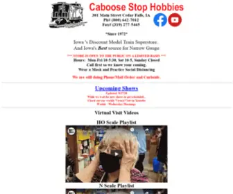 Caboosestophobbies.com(Caboose Stop Hobbies) Screenshot