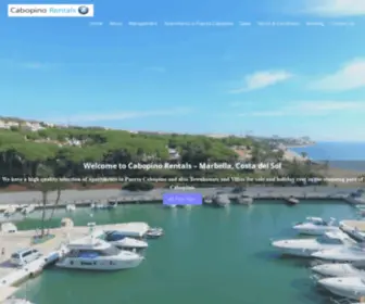 Cabopinorentals.com(Cabopiono holiday rentals apartments in cabopino for rent) Screenshot