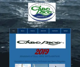 Caborico.com(Cabo Rico Yachts) Screenshot