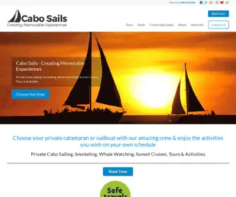 Cabosails.com(Cabo Sails) Screenshot
