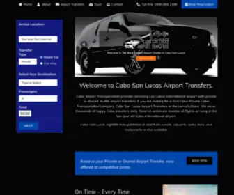 Cabosanlucasairporttransfers.com(Cabo transportation) Screenshot