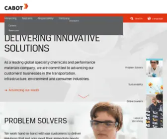 Cabot-Corp.com(Cabot Corp) Screenshot