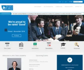 Cabot.ac.uk(Our Academy) Screenshot