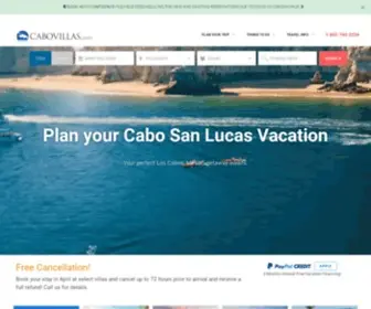 Cabovillas.com(Cabo San Lucas Vacation Villas) Screenshot