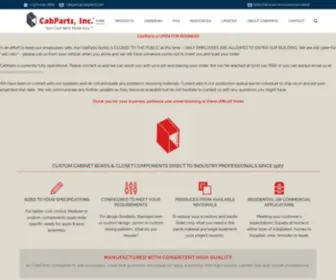 Cabparts.com(Cabinet Boxes) Screenshot