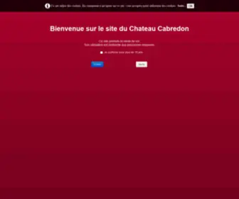 Cabredon.fr(Bienvenue Sur Le Site Du Chateau Cabredon Vignoble en conversion vers une Agriculture Biologique Informations Covid 19 : Le livraisons seront assurées comme habituellement) Screenshot