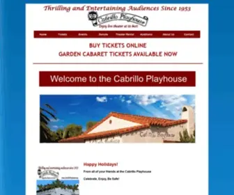 Cabrilloplayhouse.org(The Cabrillo Playhouse) Screenshot