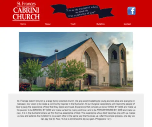 Cabrinichurch.com(Francis Cabrini Church) Screenshot