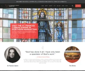 Cabrinishrinenyc.org(Cabrini Shrine NYC) Screenshot