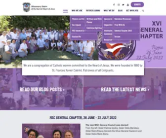 CabriniWorld.org(Now is the Favorable Time) Screenshot